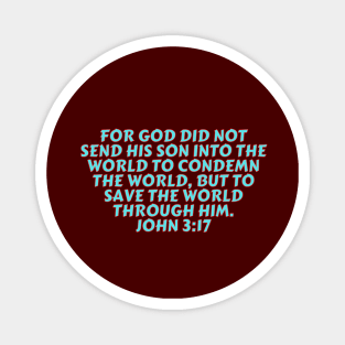 Bible Verse John 3:17 Magnet